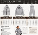 Women's 3-Piece Puffer Vest Tracksuit Set – Hoodie & Wide-Leg Joggers