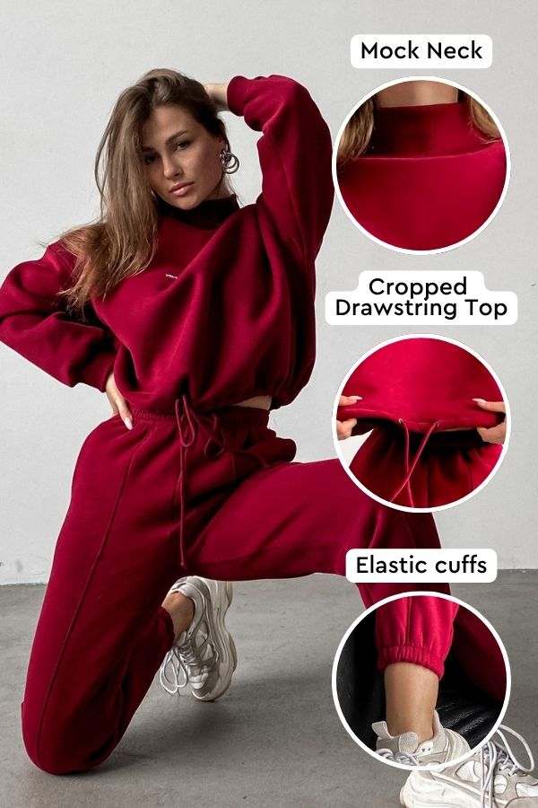 Storm Sweater Mock Neck Athleisure Set