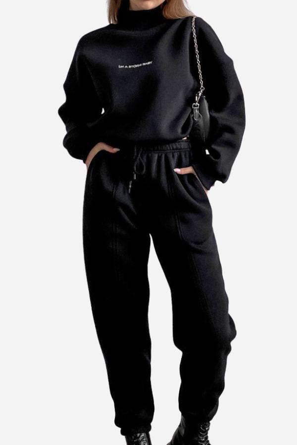 Storm Sweater Mock Neck Athleisure Set