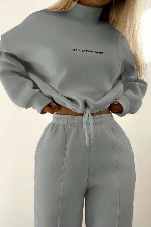 Storm Sweater Mock Neck Athleisure Set