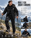 Men's 3-Piece Waterproof Outdoor Set – Hooded Jacket, Fleece Liner & Cargo Pants