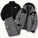 Men's 3-Piece Waterproof Outdoor Set – Hooded Jacket, Fleece Liner & Cargo Pants