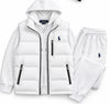 Men's Heritage  3-Piece Hooded Tracksuit Set with Puffer Vest